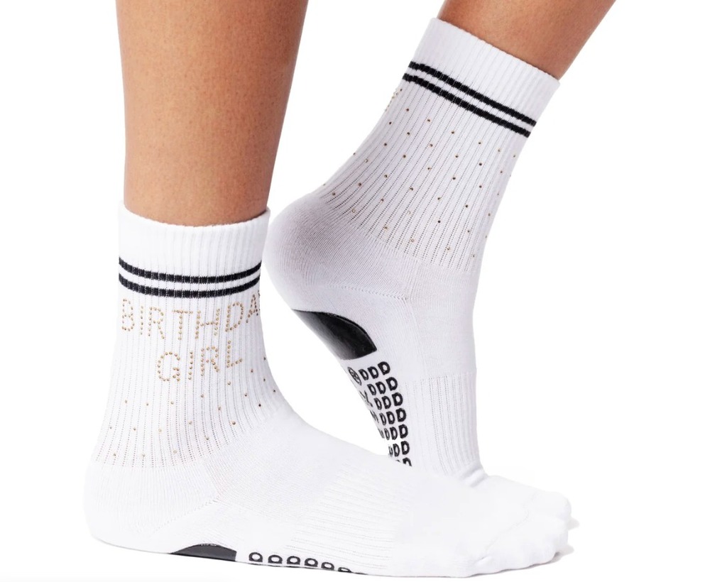 Birthday girl pilates socks - worn once